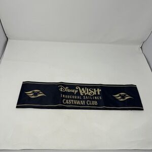 Disney Wish Inaugural Sailings Castaway Club Navy Gold Ribbon Sash